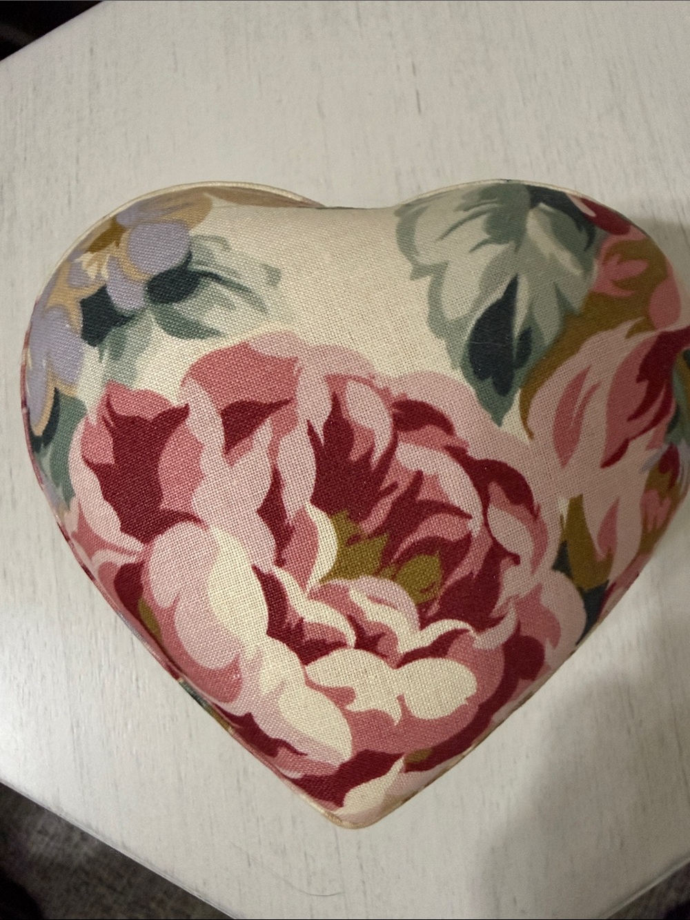 Floral Heart Decorative Case- Pink Rose Pattern